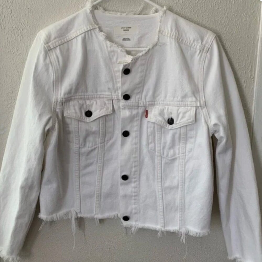 Levi's White Denim Jacket